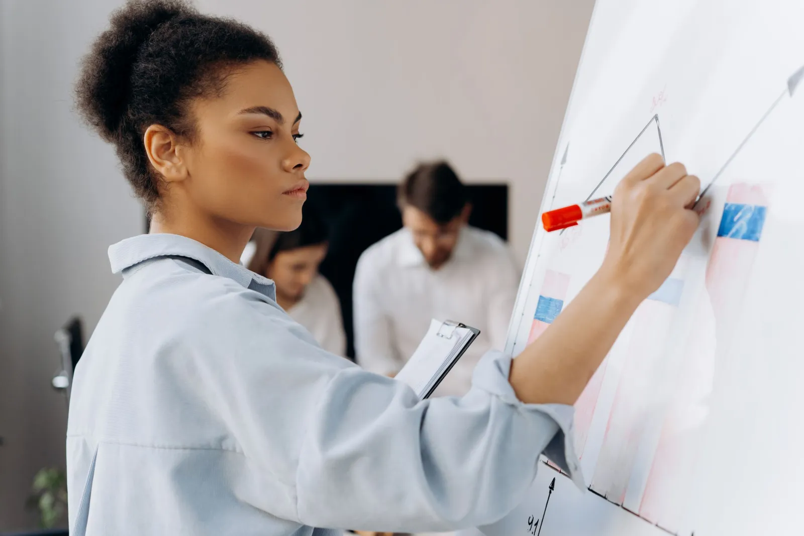 Product team comparing merchant of record pricing on a whiteboard